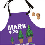 Mark 4:20 Bring Forth (Purple) Apron