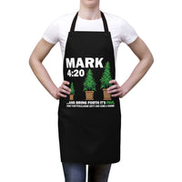 Mark 4:20 Bring Forth (Black) Apron