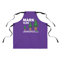 Mark 4:20 Bring Forth (Purple) Apron