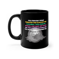 Psalms 23:4 Black Mug