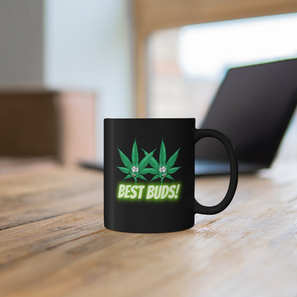 Best Buds Black Mug