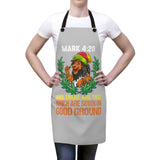 Mark 4:20 Lion (Gray) Apron