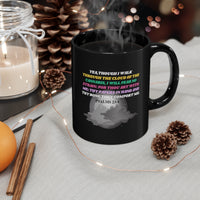 Psalms 23:4 Black Mug