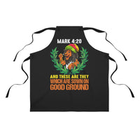 Mark 4:20 Lion (Black) Apron