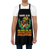 Mark 4:20 Lion (Black) Apron