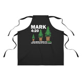 Mark 4:20 Bring Forth (Black) Apron