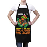 Mark 4:20 Lion (Black) Apron