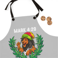 Mark 4:20 Lion (Gray) Apron