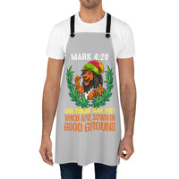 Mark 4:20 Lion (Gray) Apron