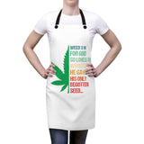 Weed 3:16 (1/2 Leaf) (White) Apron