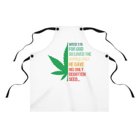 Weed 3:16 (1/2 Leaf) (White) Apron