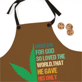 Weed 3:16 (1/2 Leaf) (Brown) Apron