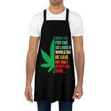 Weed 3:16 (1/2 Leaf) (Black) Apron