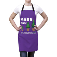 Mark 4:20 Bring Forth (Purple) Apron