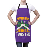 Blunt & Twisted (Purple) Apron