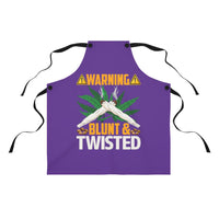 Blunt & Twisted (Purple) Apron