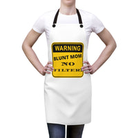 Blunt Mom (White) Apron