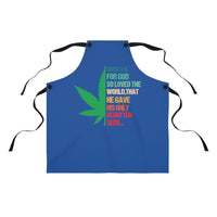 Weed 3:16 (1/2 Leaf) (Royal Blue) Apron