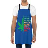 Weed 3:16 (1/2 Leaf) (Royal Blue) Apron