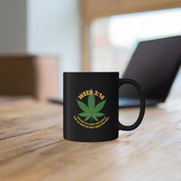 Weed 3:16 (Leaf) Black Mug