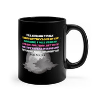 Psalms 23:4 Black Mug