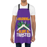 Blunt & Twisted (Purple) Apron