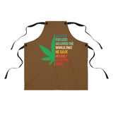 Weed 3:16 (1/2 Leaf) (Brown) Apron